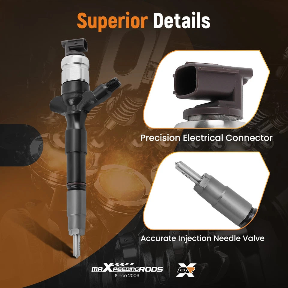 Inyector de combustible diésel para Toyota Hiace Hilux 23670-09070 23670-39316 23670-30280 Foto 4 de 4