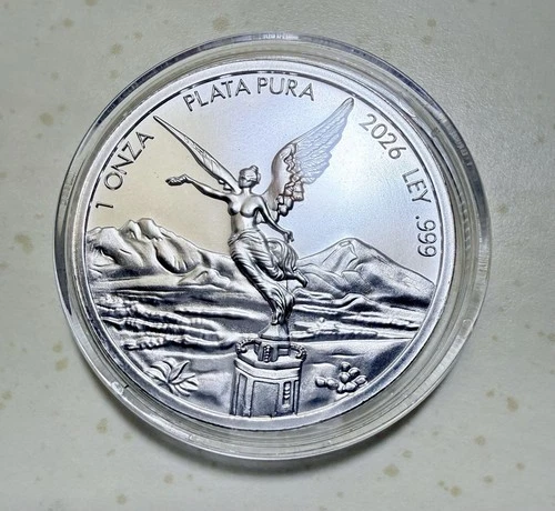 1 oz.  2026 LIBERTAD OF MEXICO coin tribute BU round .999 silver