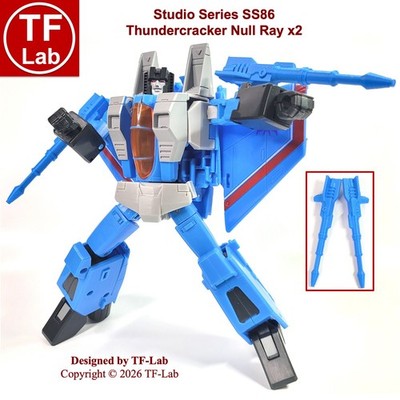 Studio Series Movie SS86 Thundercracker Upgrade Kit Null Rays Guns Transformers