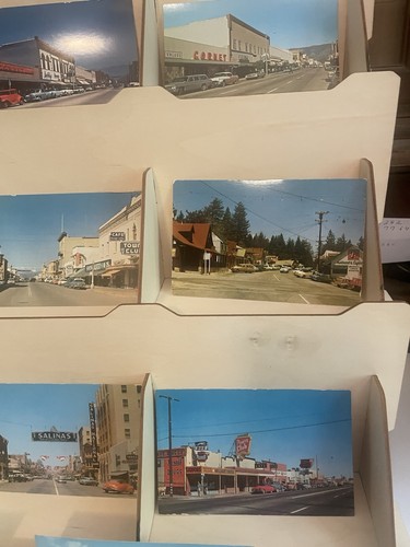 Lotto di 10 vedute stradali California cromate non circolate e 1 stazione di servizio. - Foto 6 di 7