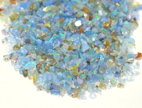 100 Pcs Lot AAA Natural Multi Flash Ethiopian Opal Rough Welo Fire Opal Stone - Picture 2 of 4