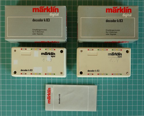 2 Stück Märklin K83 Magnetartikel Decoder 6083 funktionsgeprüft in OVP - Bild 2 von 4