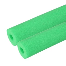 2Pcs 1"(25mm)IDx3.3FTx2.56" Pipe Insulation Foam Tube Pool Noodles Tea Green