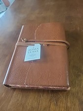Cavallini & Co. Red Leather Roma Lussa Journal, 6" x 8"