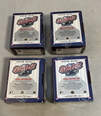 1991 Upper Deck Final Edition 4 Complete Sets Sealed