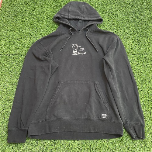 Vans Peanuts Hoodie Herren Medium Schwarz Good Grief Charlie Brown Langarm Skate - Bild 1 von 13