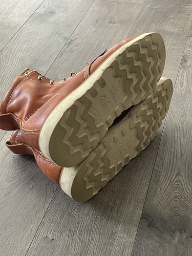 Thorogood 814-4200 6" Leder Mokassin weiche Spitze Arbeitsstiefel braun Herren Größe 9 - Bild 13 von 15