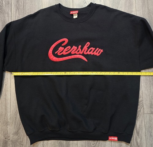 The Marathon Clothing Crenshaw Crewneck Sweatshirt Black Red Men's Sz 3XL Nipsey - Picture 10 of 10