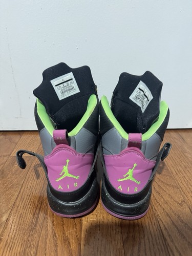 Nike Air Jordan Flight 45 High Cool Grey Lime - 616816-037 - Size 6.5Y - Picture 3 of 7
