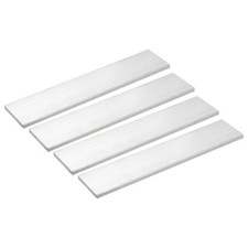 Square Aluminum Flat Bar, 4pcs 1/4" Thickness 2" Width 10" Length