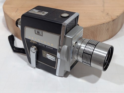 Vintage KEYSTONE 8 mm Movie Camera K-12 Reflex Auto Zoom, With Original Manual - Picture 2 of 14