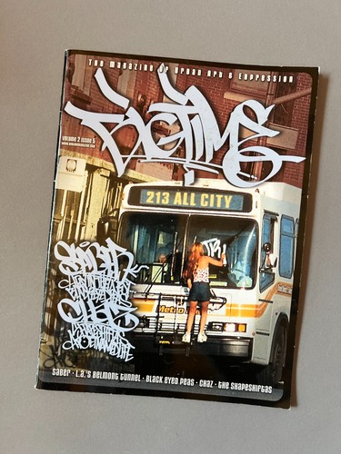 VINTAGE GRAFFITI MAGAZINE RARE “BIG TIME" TRIBE SABER CHAZ Volume 2 #5 1996