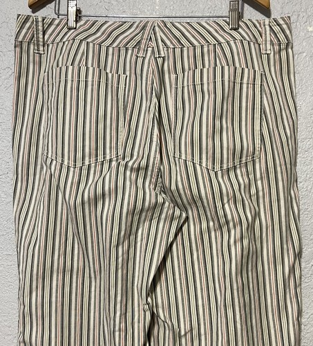 Pantalón convertible de pierna ancha a rayas Cabi para mujer talla 16 - Imagen 5 de 12