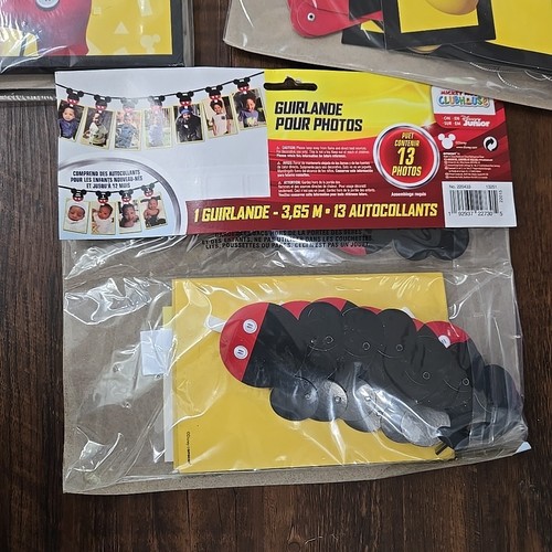 Mickey Mouse Birthday Party Supplies Combo Banner , Photo Garland & Table Decor - Picture 11 of 16