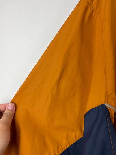 Vintage 90s Asics Orange & Navy Windbreaker Size XL - Picture 7 of 10
