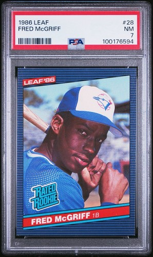 1986 Donruss - Rated Rookie Fred McGriff #28 (RC) - Picture 1 of 2