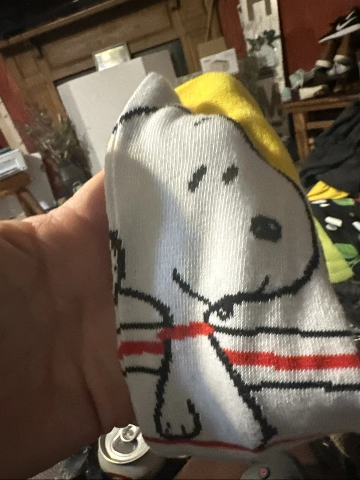 Paquete de 2 calcetines al tobillo Snoopy & Charlie marrón talla única para regalo mordaza más divertido Foto 2 de 4