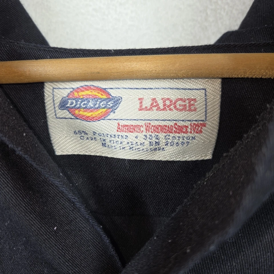 Camisa Dickies De Colección Para Hombres XL Bolsillos Utilidad Ropa de Trabajo Mecánico Cuello Grunge Foto 3 de 4