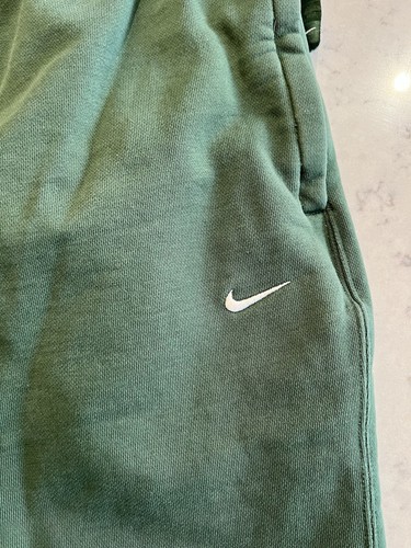 Pantalones deportivos Nike de vellón verde para hombre con logotipo Swoosh medianos - Imagen 3 de 8