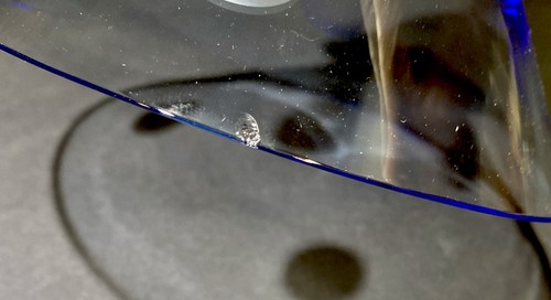 Marquis Waterford Kristall Martini Glas gepunktet 7,5x5,25" mundgeblasene Glasscheibe  - Bild 10 von 10