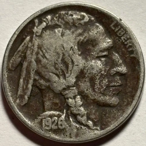 1926-D Buffalo Nickel — VG+/F Condition 🔥 Original Surfaces