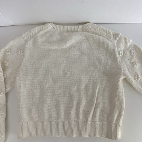 J.Crew Crewcuts Girls’ Bobble Crewneck Sweater in Ivory 100% Cotton Sz XL 12-13 - Picture 9 of 9