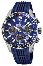 Festina Men's Chronograph | Blue Silicone Strap | Blue Dial F20517/1 Watch