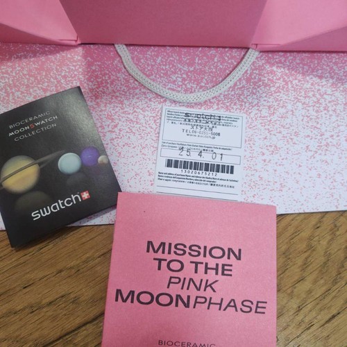 Reloj Swatch Omega Mission to the Pink Moonphase Edición Limitada - Imagen 6 de 9
