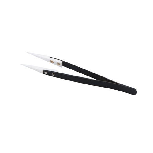 Anti-Static Ceramic Tweezers ESD Heat Resistant Insulated Pointed Tip Pliers B - Zdjęcie 9 z 10