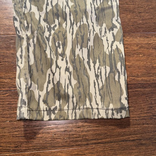 VTG 90s Mossy Oak Leaf Camo Cargo Overalls Mens Hunting USA LONG - Picture 17 of 18