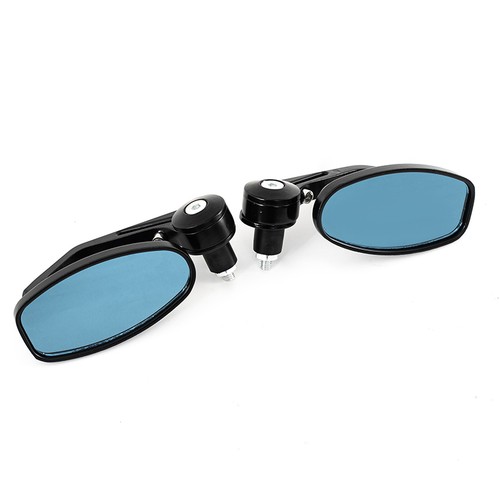 2x Fit For Harley Road King Touring XL 7/8" Handle Bar End Rearview Side Mirrors - Picture 10 of 12