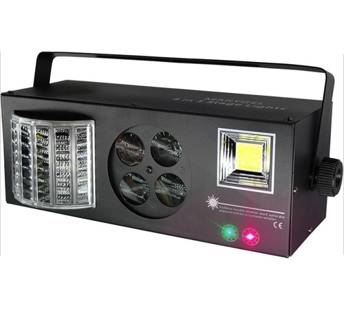 MARYGEL IGB-Y02 4-in-1 RGBW Mixed Effect Sound Activated Stage Lights w/Remote - Picture 1 of 8