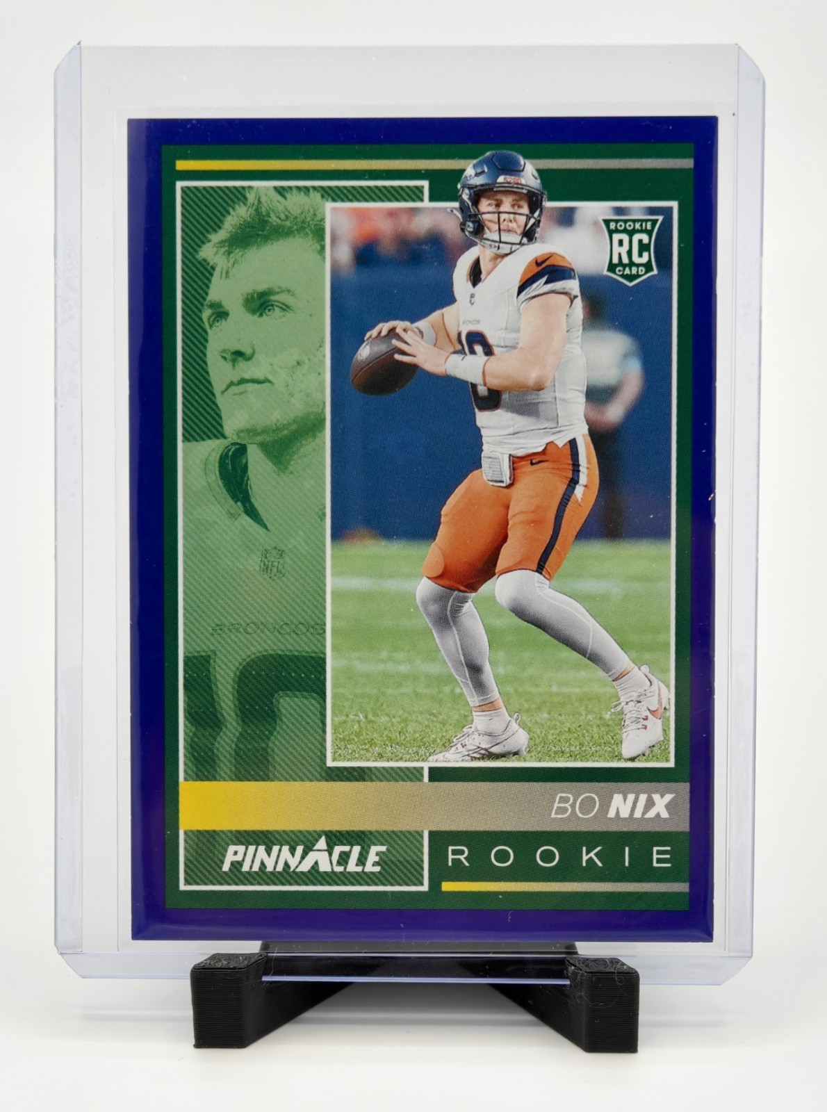 2024 Panini Encore Bo Nix #208 Blue /25 RC Denver Broncos