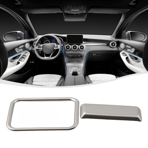 Silver Stainless Steel Parking Hand Brake Sticker Trim for Benz ML350 GL450 - Picture 2 of 12