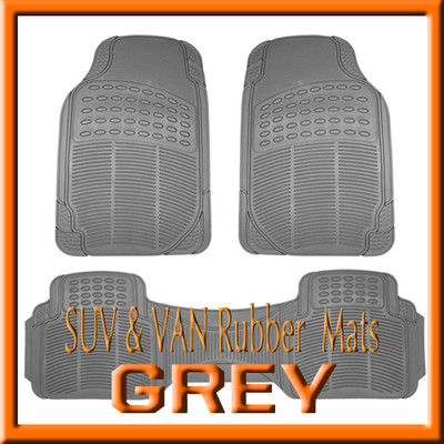 CHEVROLET TRAILBLAZER ALL WEATHER SEMI CUSTOM GRAY RUBBER FLOOR MATS 3PCS CHEVROLET TRAILBLAZER ALL WEATHER SEMI CUSTOM GRAY RUBBER FLOOR MATS 3PCS
