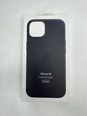 純正品 iPhone 14 Leather Case Midnight Apple iPhone 14 Leather Case with MagSafe - Midnight