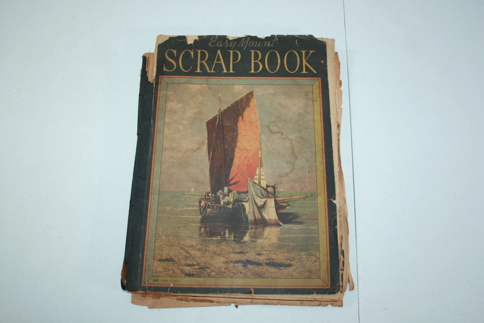 Vintage 1930's - 50s Baseball Football Boxing Scrapbook Robinson Dimaggio Mantle - Image 2 of 4