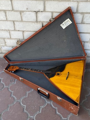 Balalaika Alto original concert vintage Soviet folk Instrument m.Sadovoi. 1991 - Picture 19 of 21