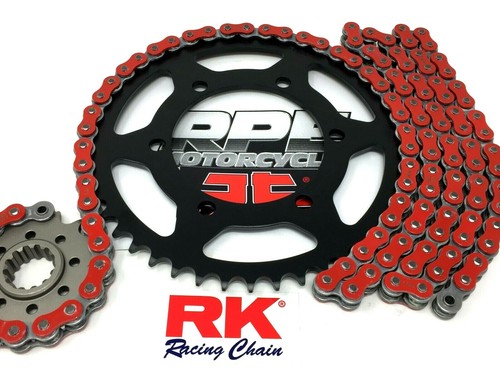 BLACK Ducati 696 Monster 2008-14 RK Racing Chain and Sprocket Kit + Colors - Picture 3 of 19