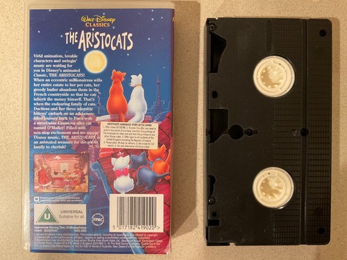 The Aristocats (VHS, 1995) UK PAL Version (Not NTSC) - Picture 2 of 3