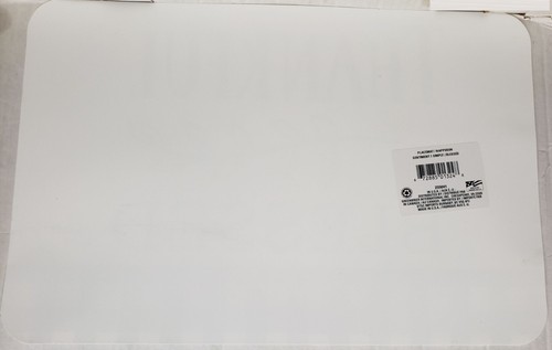 Set of 3 Kitchen Plastic Placemats (12"x18") THANKFUL & BLESSED,plaid bottom, GR - Picture 19 of 20