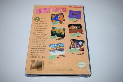 Rocket Ranger Nintendo NES carrello videogioco e scatola - Foto 4 di 4