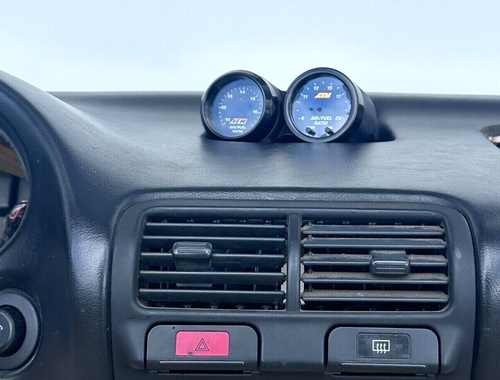 1994-2001 Acura Integra Central Tablero Recorte Reloj Doble Calibre 52 mm Montaje Pod - Imagen 7 de 7