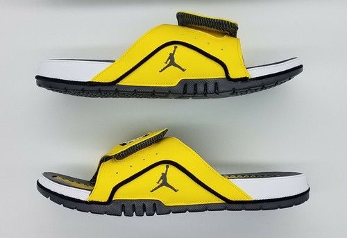 Jordan Hydro 4 Retro Slide Sandals 'Lightning' DN4238-701 - Picture 2 of 7