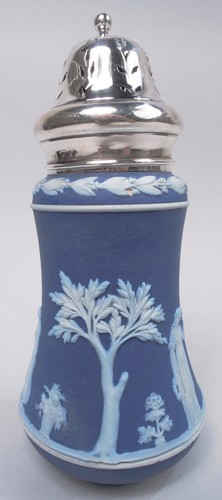 Wedgwood Levi & Salamon Sugar Caster Shaker Inglés Jaspe Plata de Ley - Imagen 4 de 13