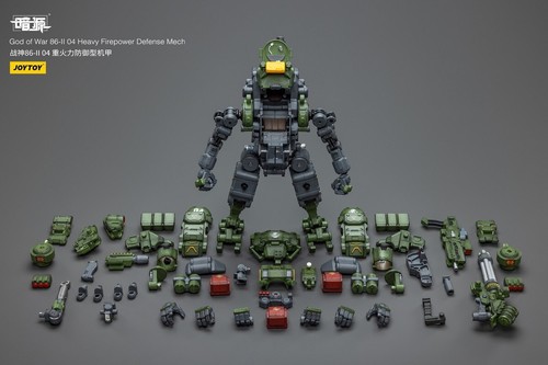 Modellino JOYTOY GOD OF WAR 86-II 04 Mech & Pilot difesa di fuoco pesante 1/25 - Foto 10 di 10