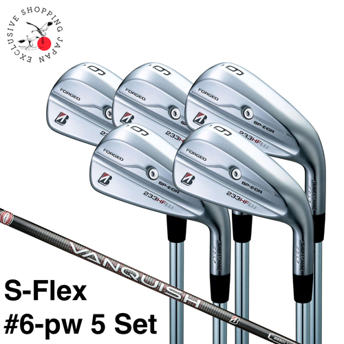 Bridgestone B 233HF Iron Wedge #6-pw 5p Set S Flex VANQUISH BS50i Graphite Shaft - Picture 1 of 12