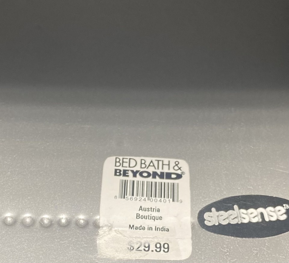 Silver Brushed Steel Metal Tissue Box Cover Bed Bath & Beyond From