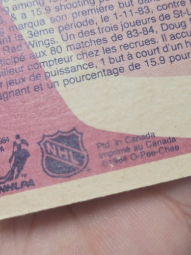 Doug Gilmour MP Rookie 185 O-Pee-Chee Free Shipping in Canada !! - Bild 8 von 9