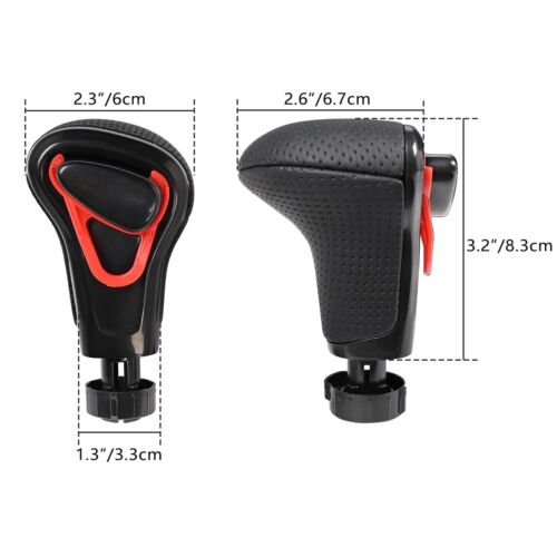 Leather Gear Shift Knob Shifter Shift Knob For AUDI A3 A4 A5 A6 Q5 Q7 8KD713139 DA - Picture 2 of 13